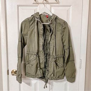 H&M Military green utility jacket